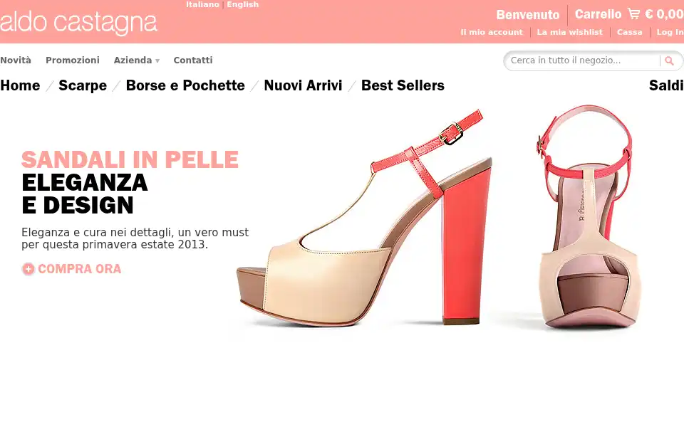 Screenshot of aldocastagna.com