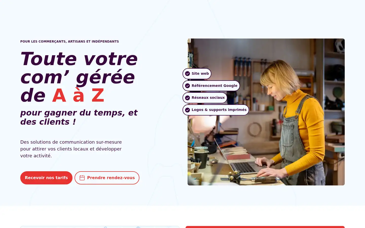 Screenshot of aleo.agency