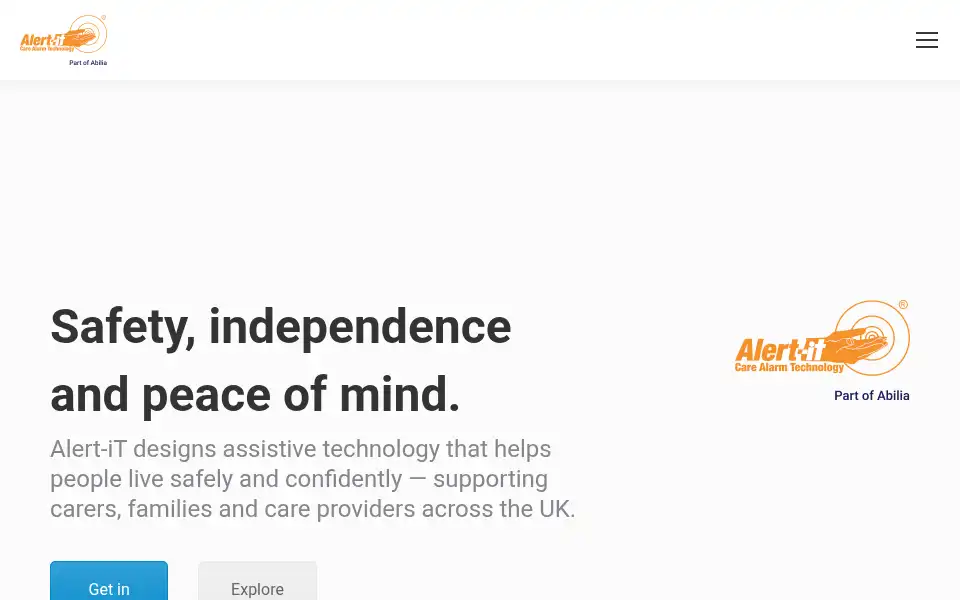 Screenshot of alert-it.co.uk