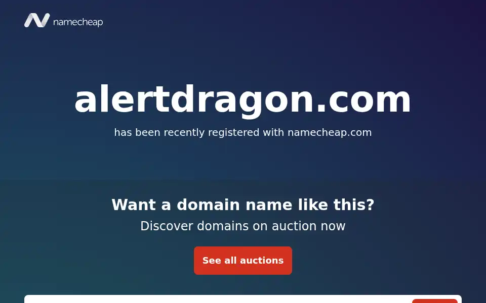 Screenshot of alertdragon.com