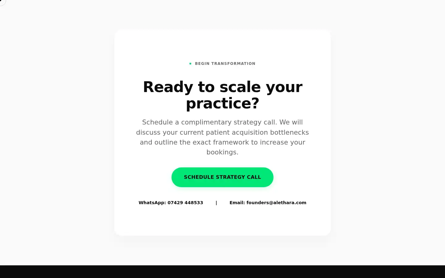 Screenshot of alethara.com