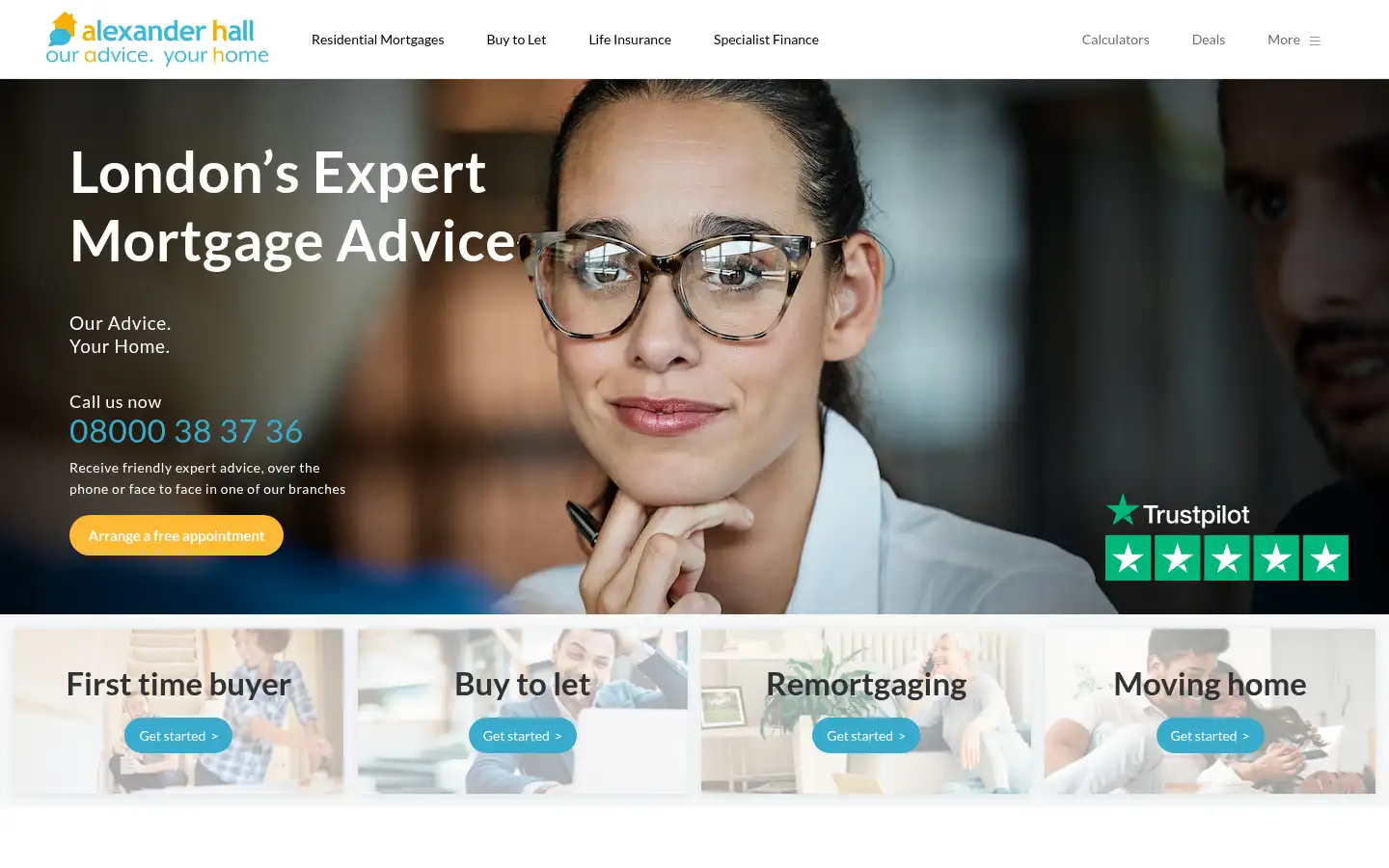 Screenshot of alexanderhall.co.uk