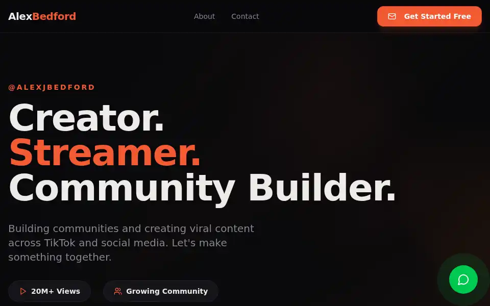 Screenshot of alexbedford.co.uk