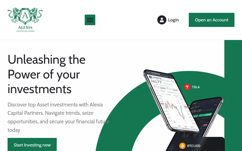 Screenshot of alexia-capital.com
