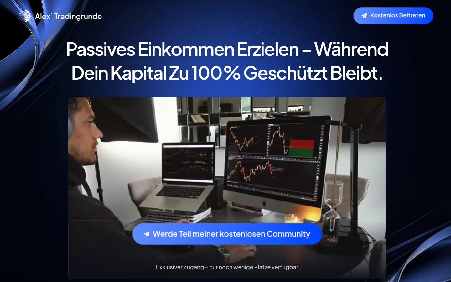 Screenshot of alextradingrunde.com