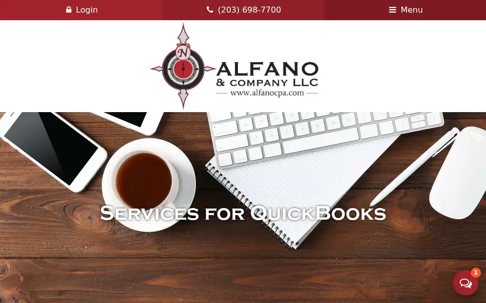 Screenshot of alfanocpa.com