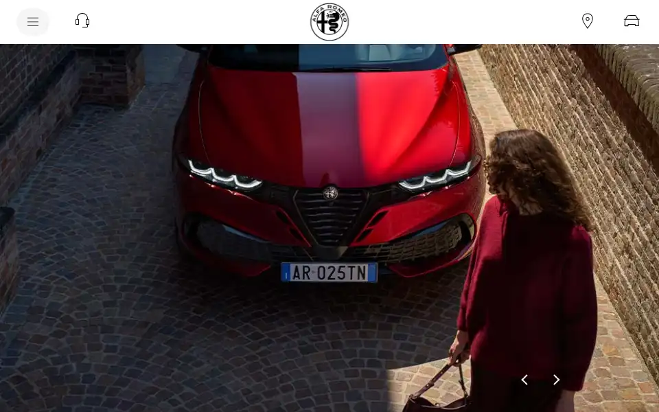 Screenshot of alfaromeo.co.uk