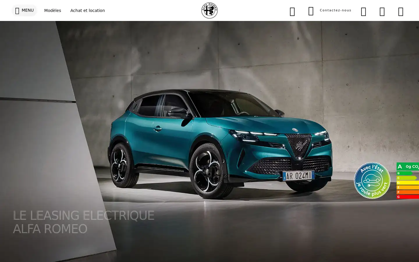 Screenshot of alfaromeo.fr
