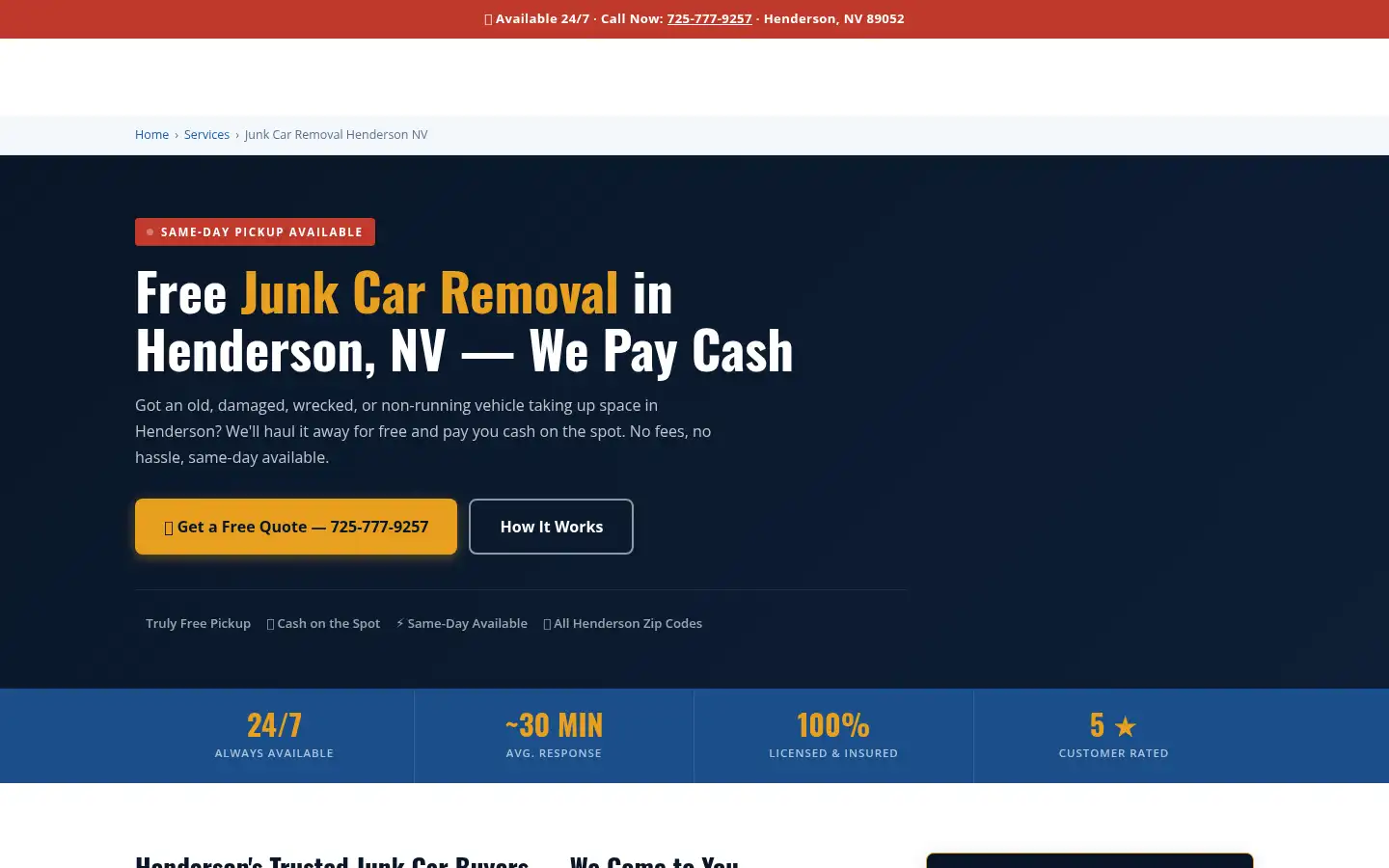 Screenshot of alfatowingservices.com