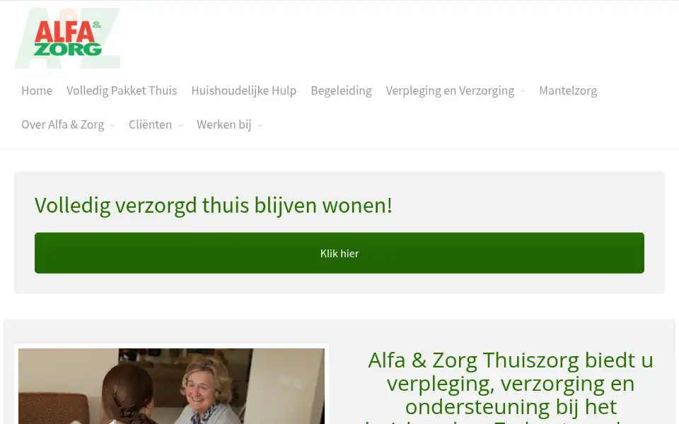 Screenshot of alfazorg.nl