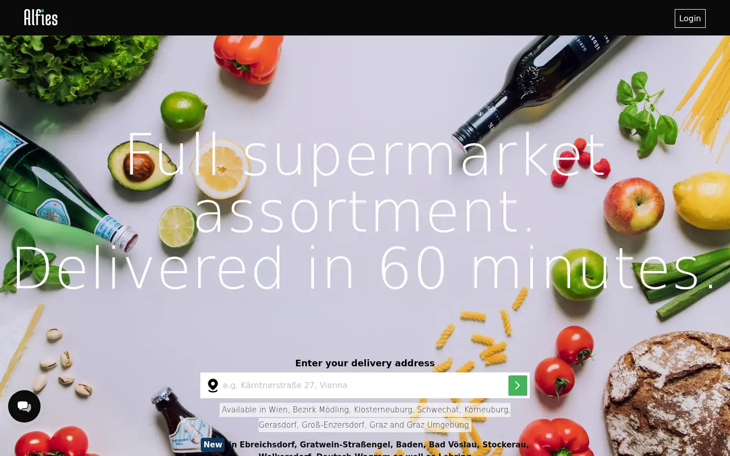 Screenshot of alfies.at
