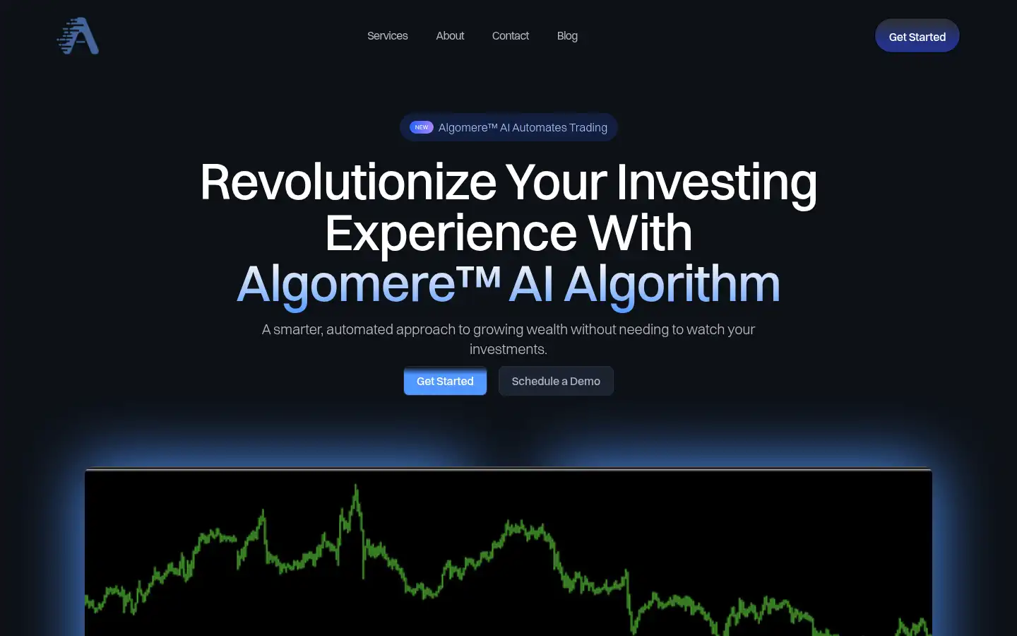 Screenshot of algomere.com