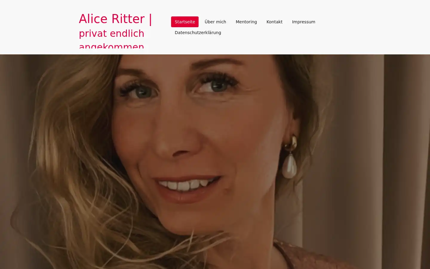 Screenshot of aliceritter.de