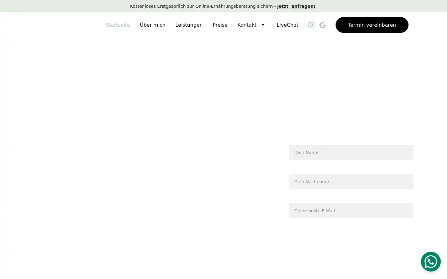 Screenshot of alicewerner.de