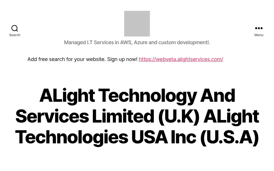 Screenshot of alightservices.com