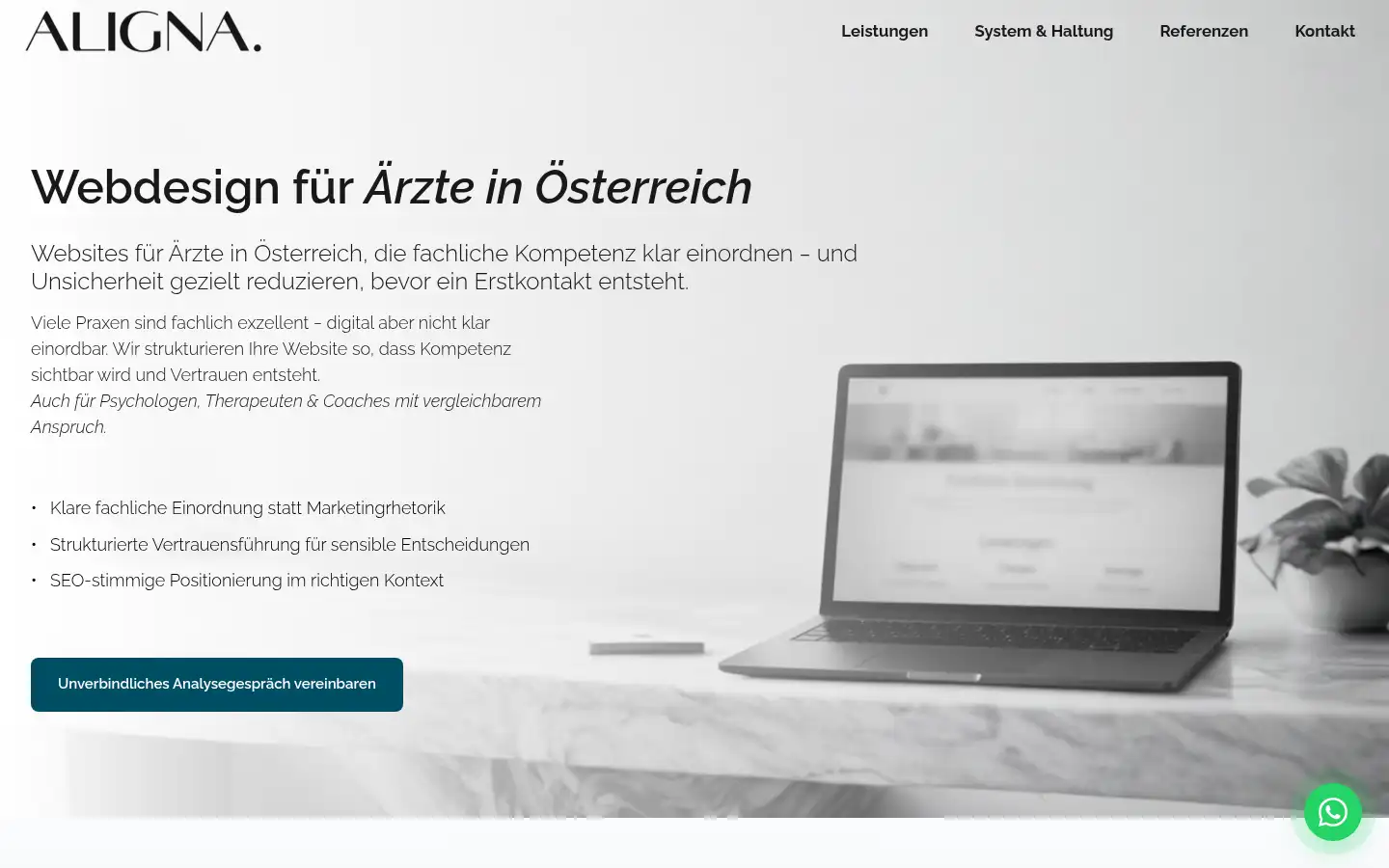 Screenshot of aligna.agency