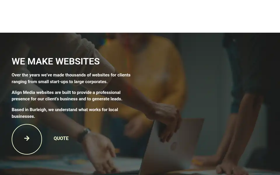 Screenshot of alignmedia.com.au