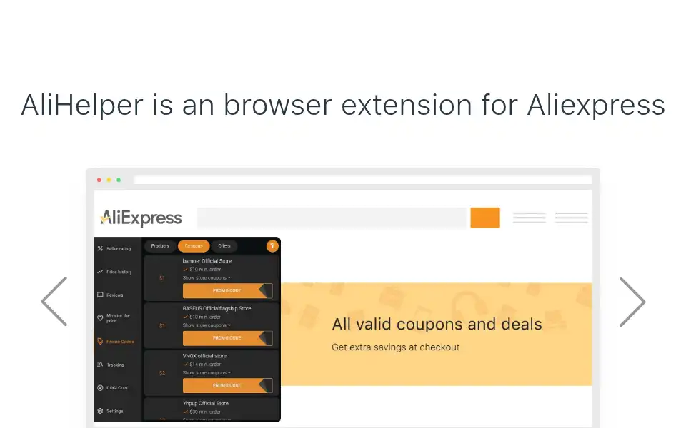 Screenshot of alihelper.net