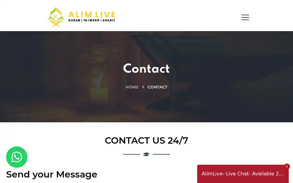 Screenshot of alimlive.com