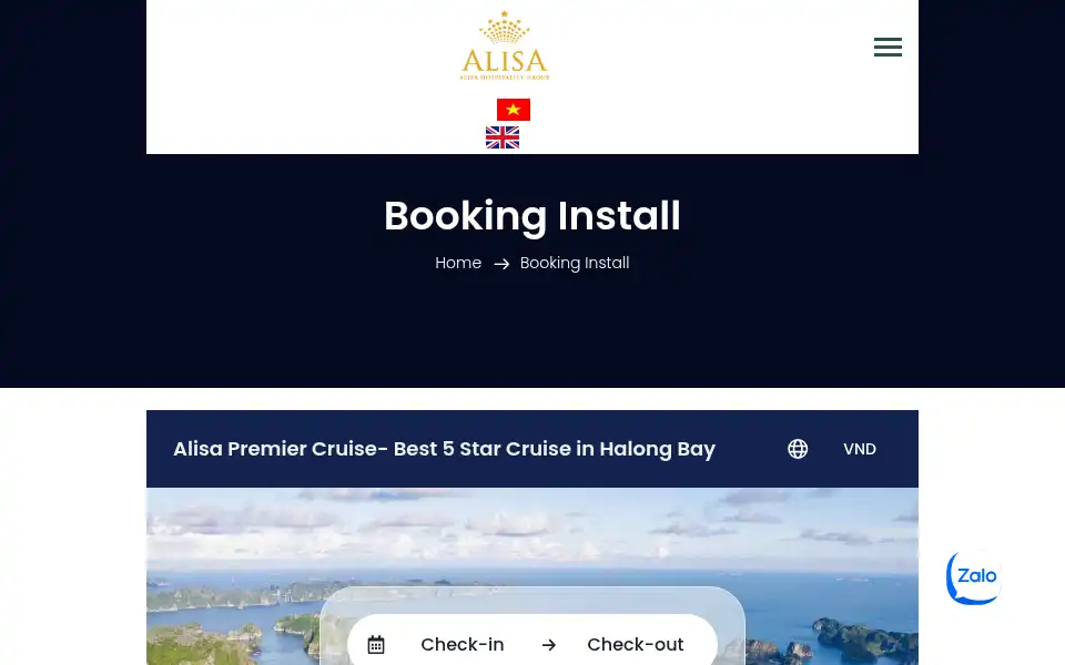 Screenshot of alisapremiercruise.com