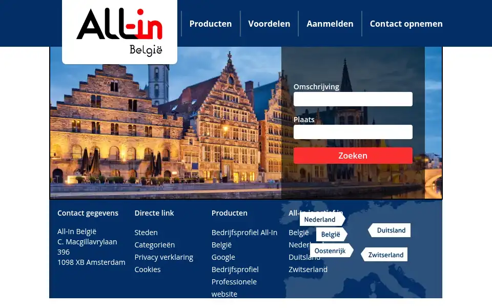 Screenshot of all-in-belgie.be