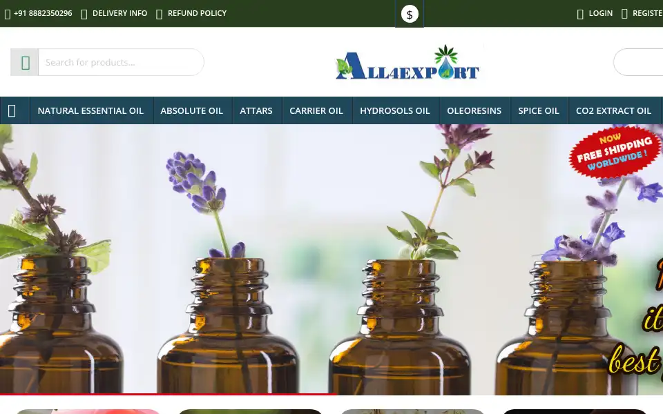 Screenshot of all4export.com