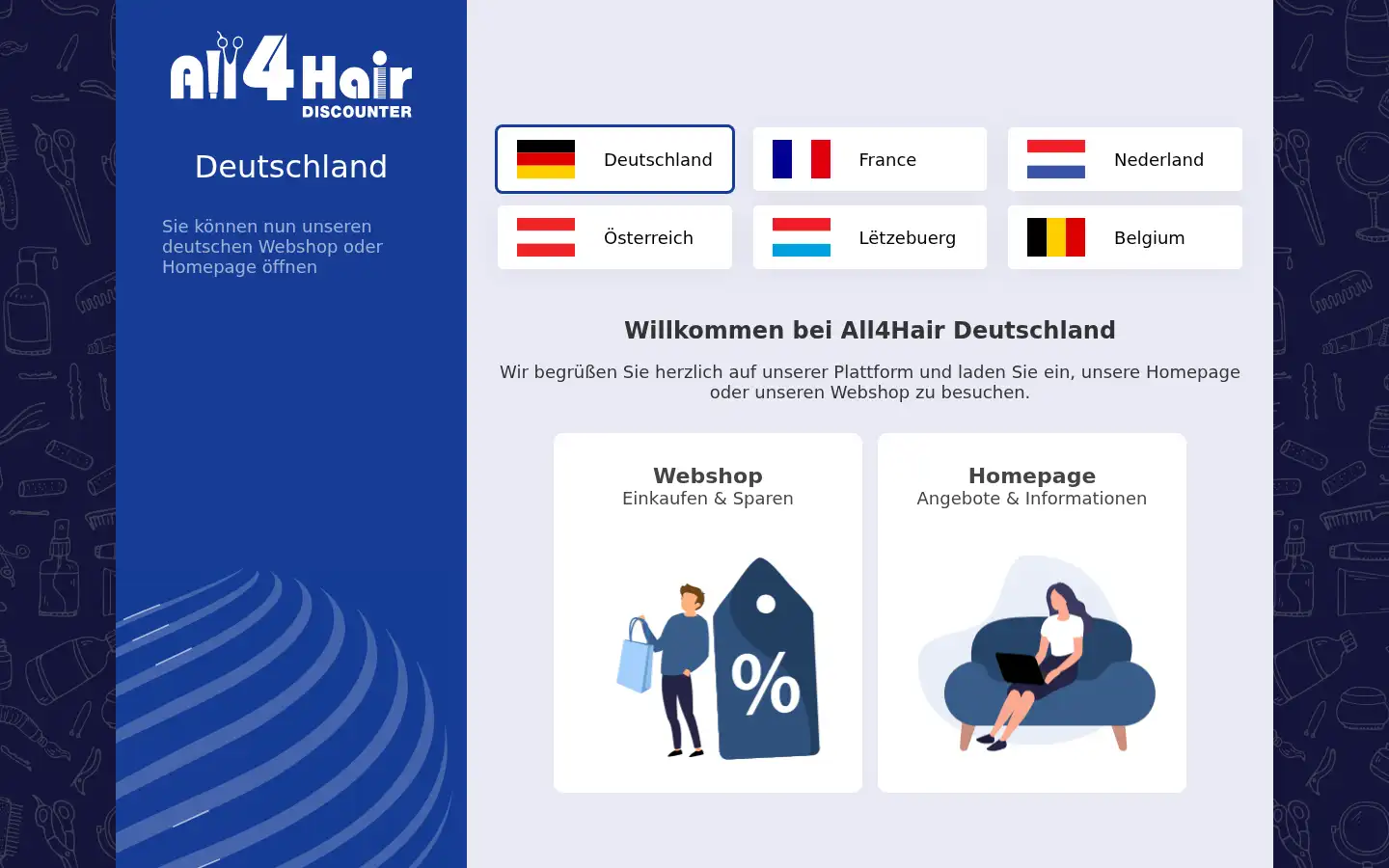 Screenshot of all4hair.de
