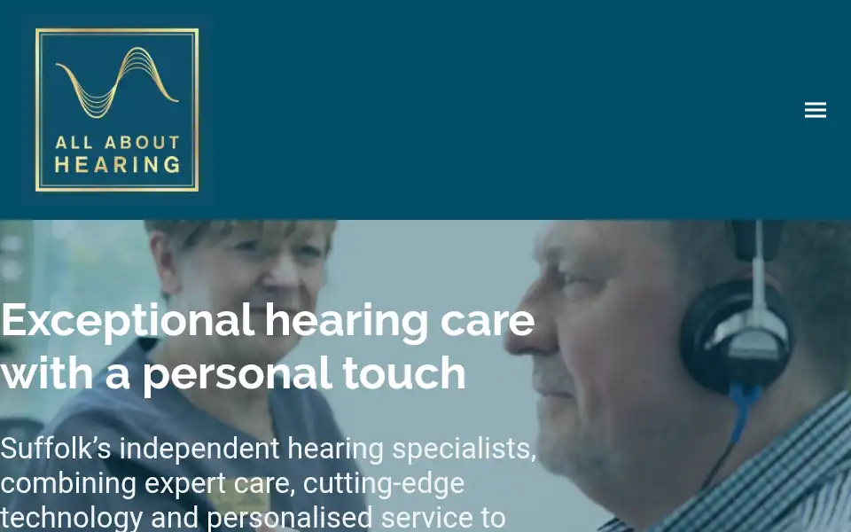 Screenshot of allabouthearing.co.uk