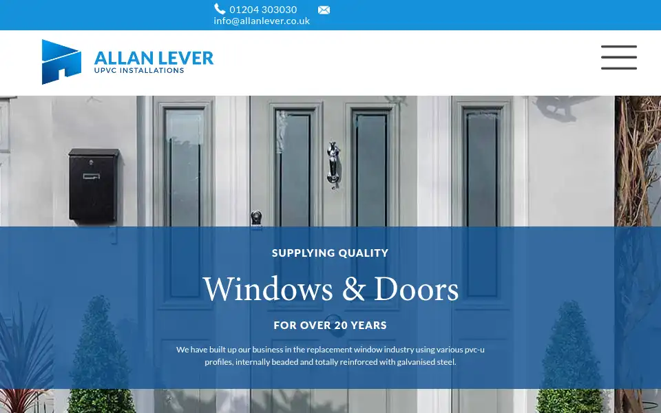 Screenshot of allanlever.co.uk