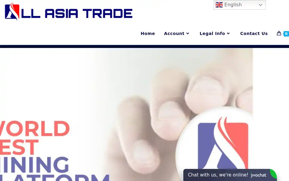 Screenshot of allasiatrade.com