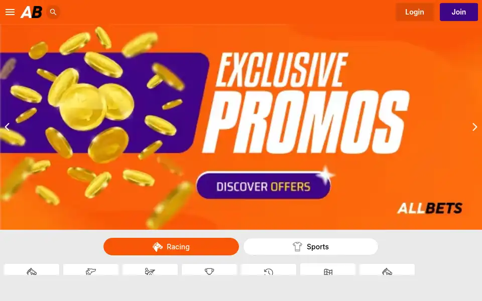 Screenshot of allbets.com.au