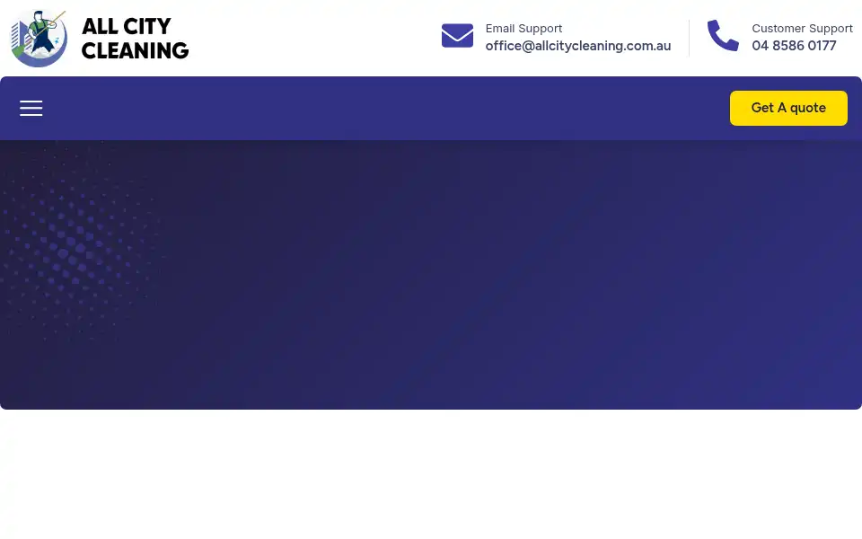 Screenshot of allcitycleaning.com.au