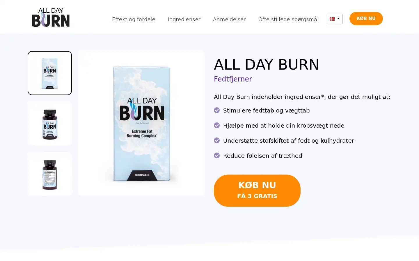 Screenshot of alldayburn.dk