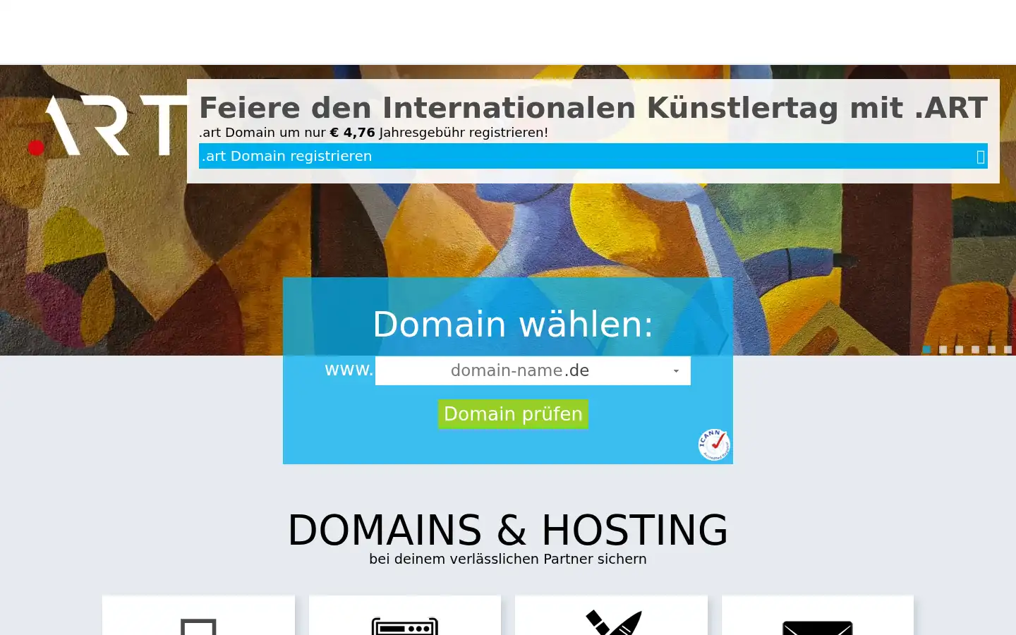Screenshot of alldomains.hosting