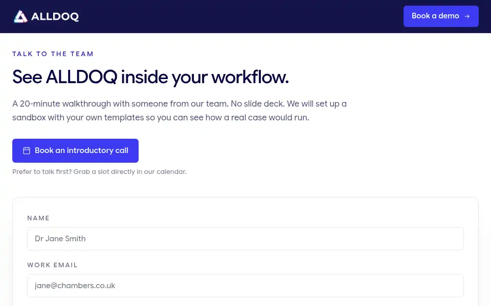 Screenshot of alldoq.com
