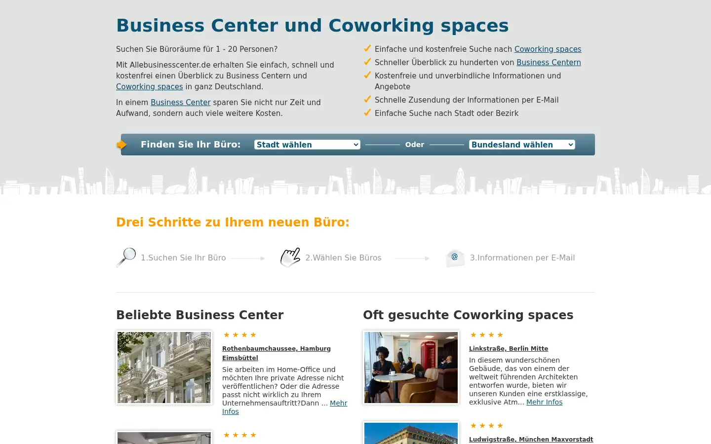 Screenshot of allebusinesscenter.de