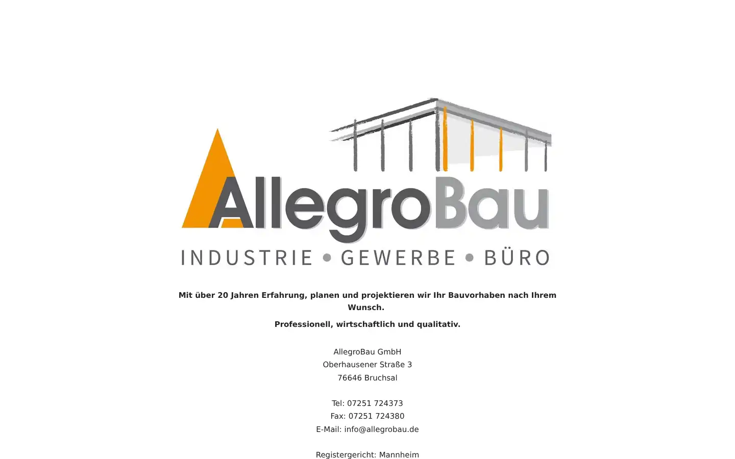 Screenshot of allegrobau.de