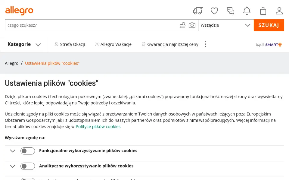 Screenshot of allegrolokalnie.pl
