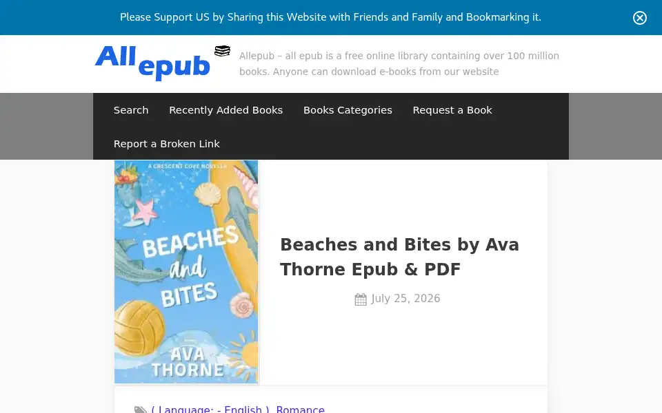 Screenshot of allepub.com