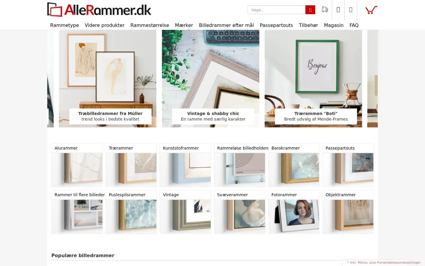 Screenshot of allerammer.dk