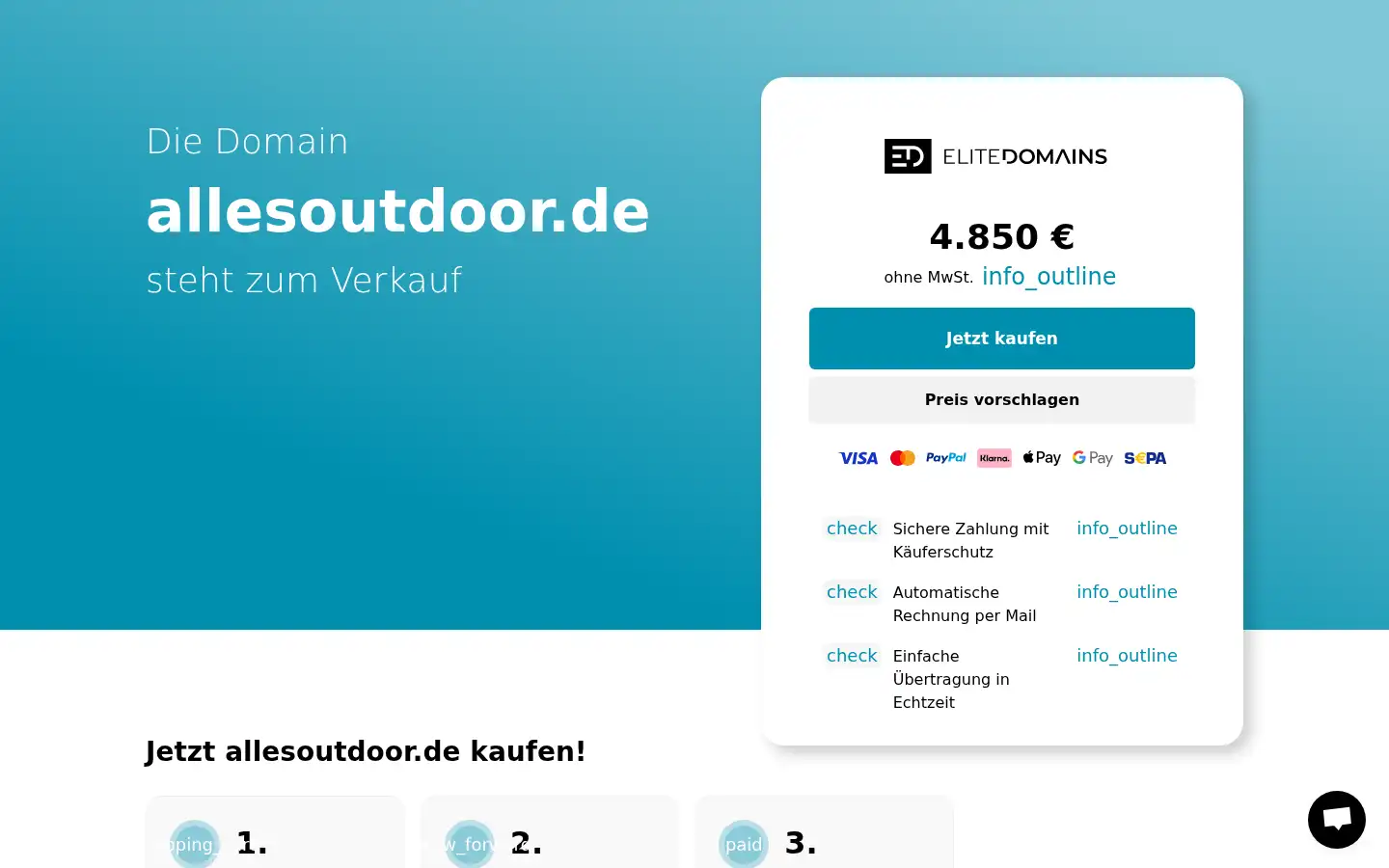 Screenshot of allesoutdoor.de