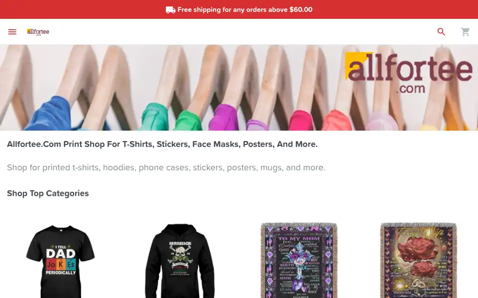 Screenshot of allfortee.com