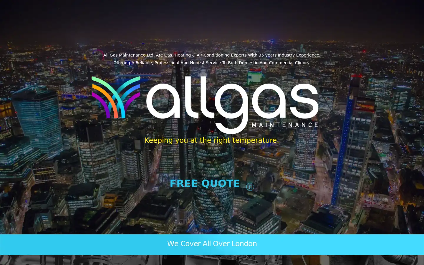 Screenshot of allgasmaintenance.com