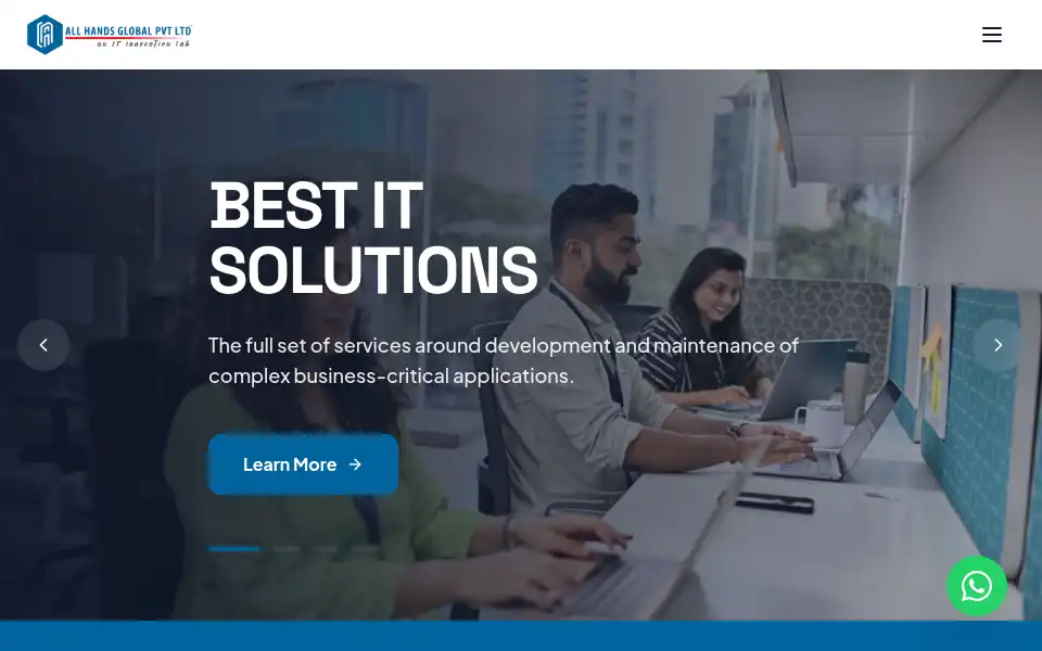 Screenshot of allhandsglobal.com