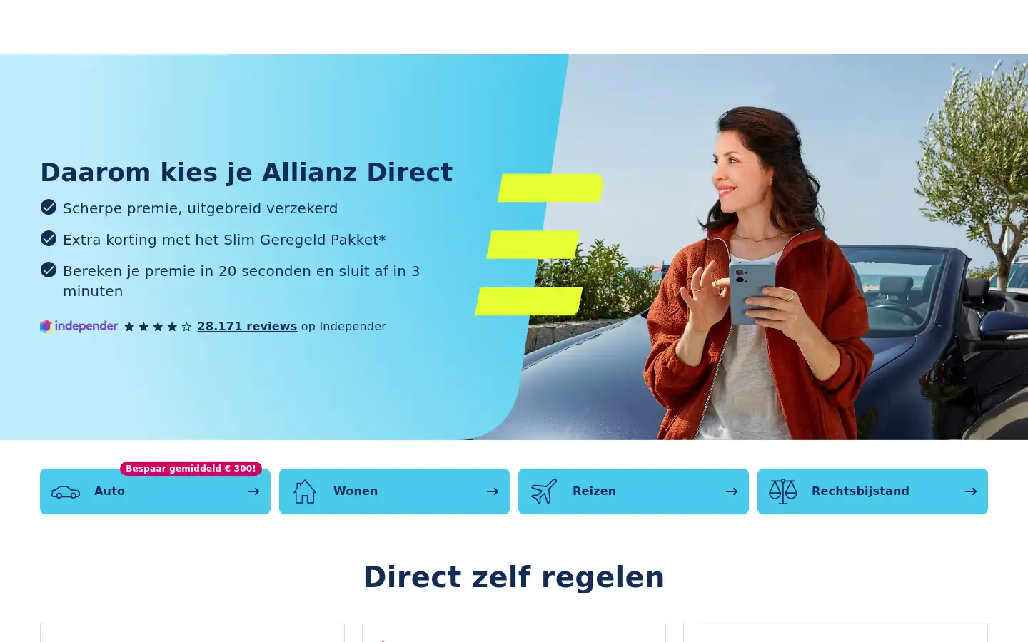 Screenshot of allianzdirect.nl