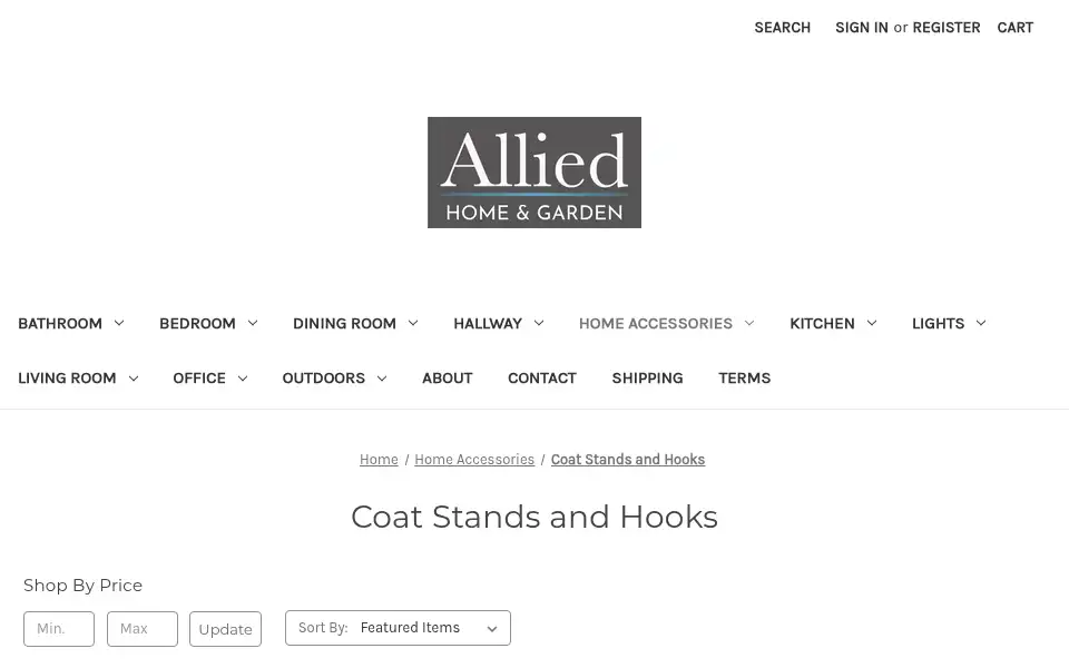 Screenshot of alliedhome.co.uk