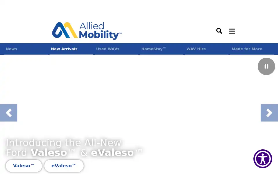 Screenshot of alliedmobility.com