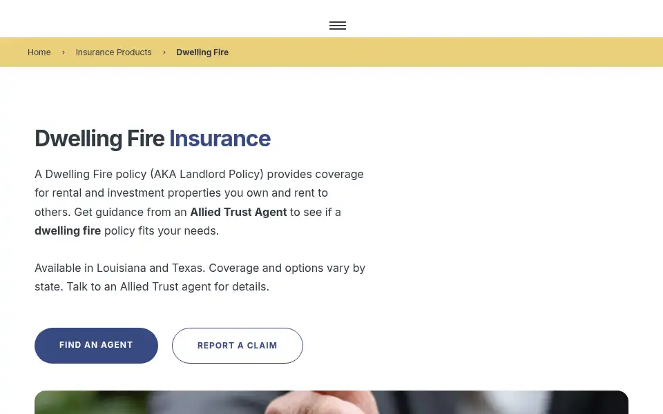 Screenshot of alliedtrustins.com