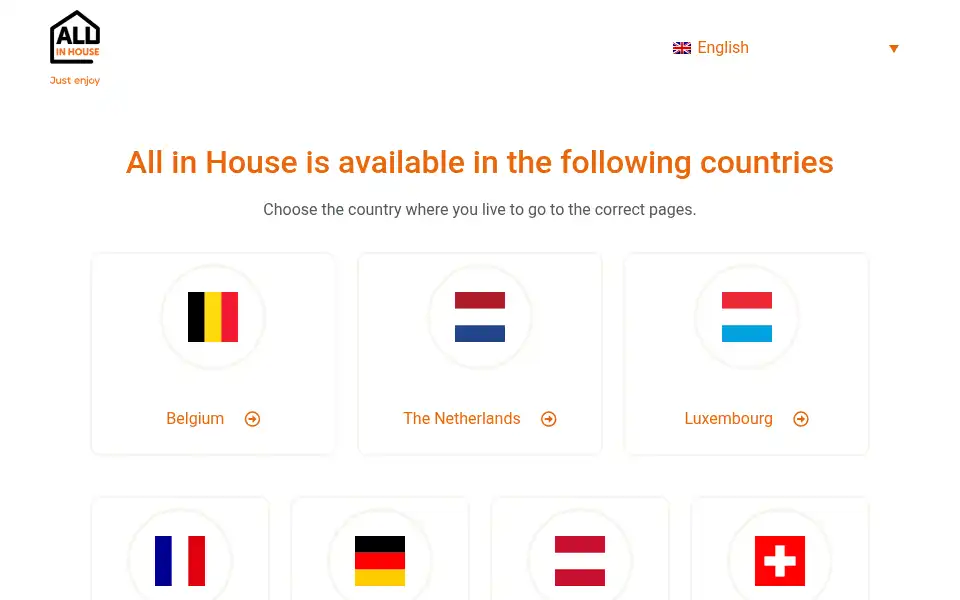 Screenshot of allinhouse.nl