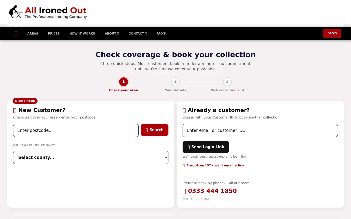 Screenshot of allironedout.co.uk